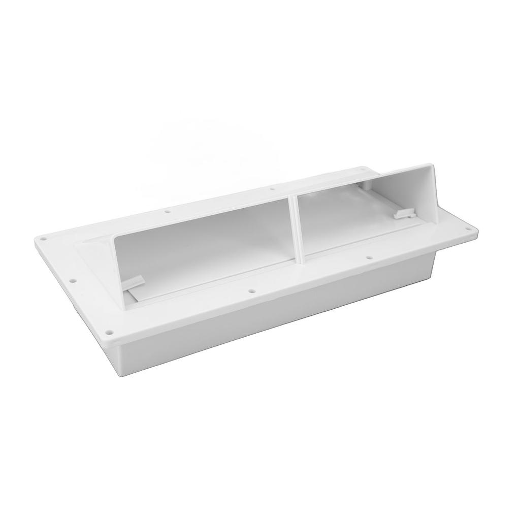 Rv Range Hood Vent White Weather Proof Stove Bathroom Exhaust Vent Cover for Trailer Camper