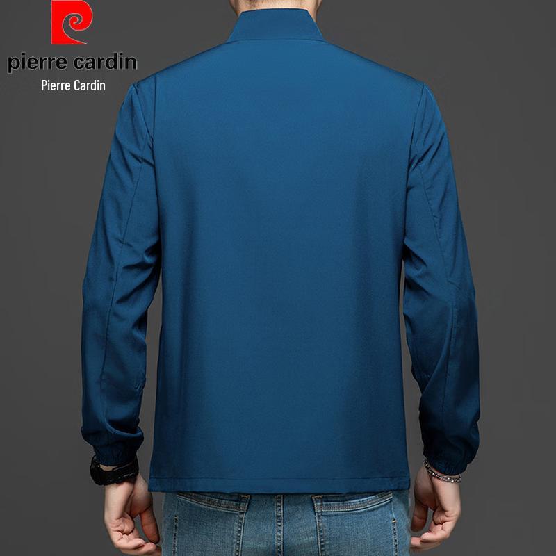 Pierre Cardin Men's Lightweight Ice Silk Stand Collar Jacket