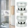 Aluminum Metal Single Groove Glass Door Knob Shower Room Cabinet Handle For Home Door Accessories 29x58mm Hardware