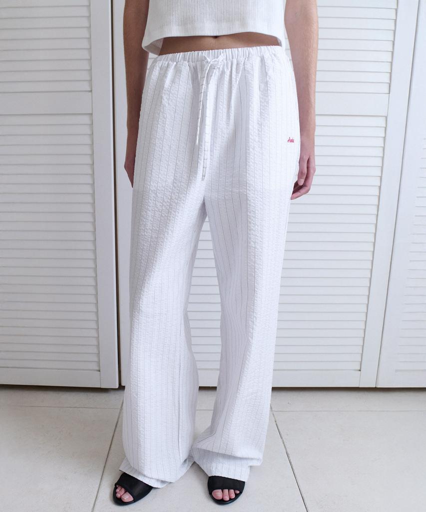 ANDNEEDS Nora Stripe Banding Pants (White)