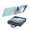 Luxury Slim Magsafe Phone Case for Samsung Galaxy Z Flip 7 Flip7 360 Built-in Screen Protector Full Protection Ring Holder Cover