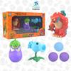 Plants vs. Zombies Egyptian Zombie Doctor and Triple Pea Pod Shooter Card Game Toy Set