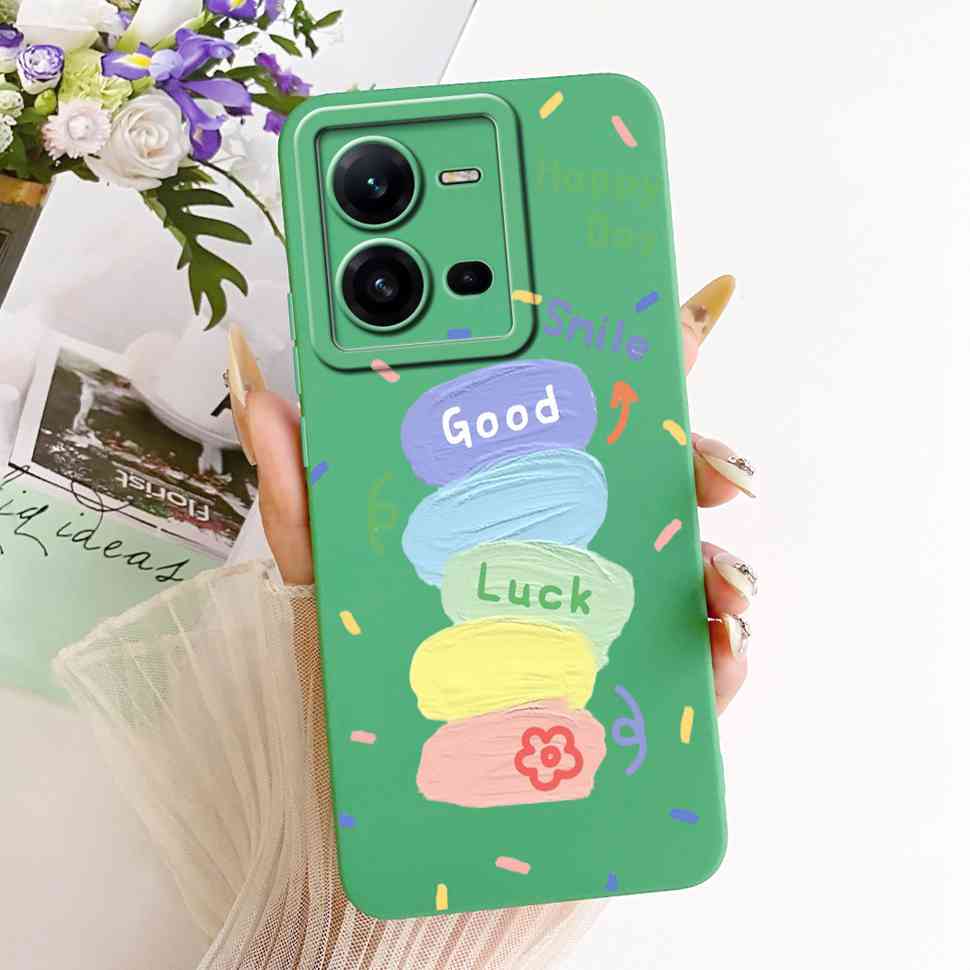 For Vivo V25 5G Case Silicone Soft Shockproof Cat Cartoon Pattern Phone Casing For VivoV25 V 25 V25 V2202 Case Back Cover