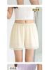 Ice silk loose safety pants for women, anti glare and can be worn outside. Summer thin home base shorts without rolled edges