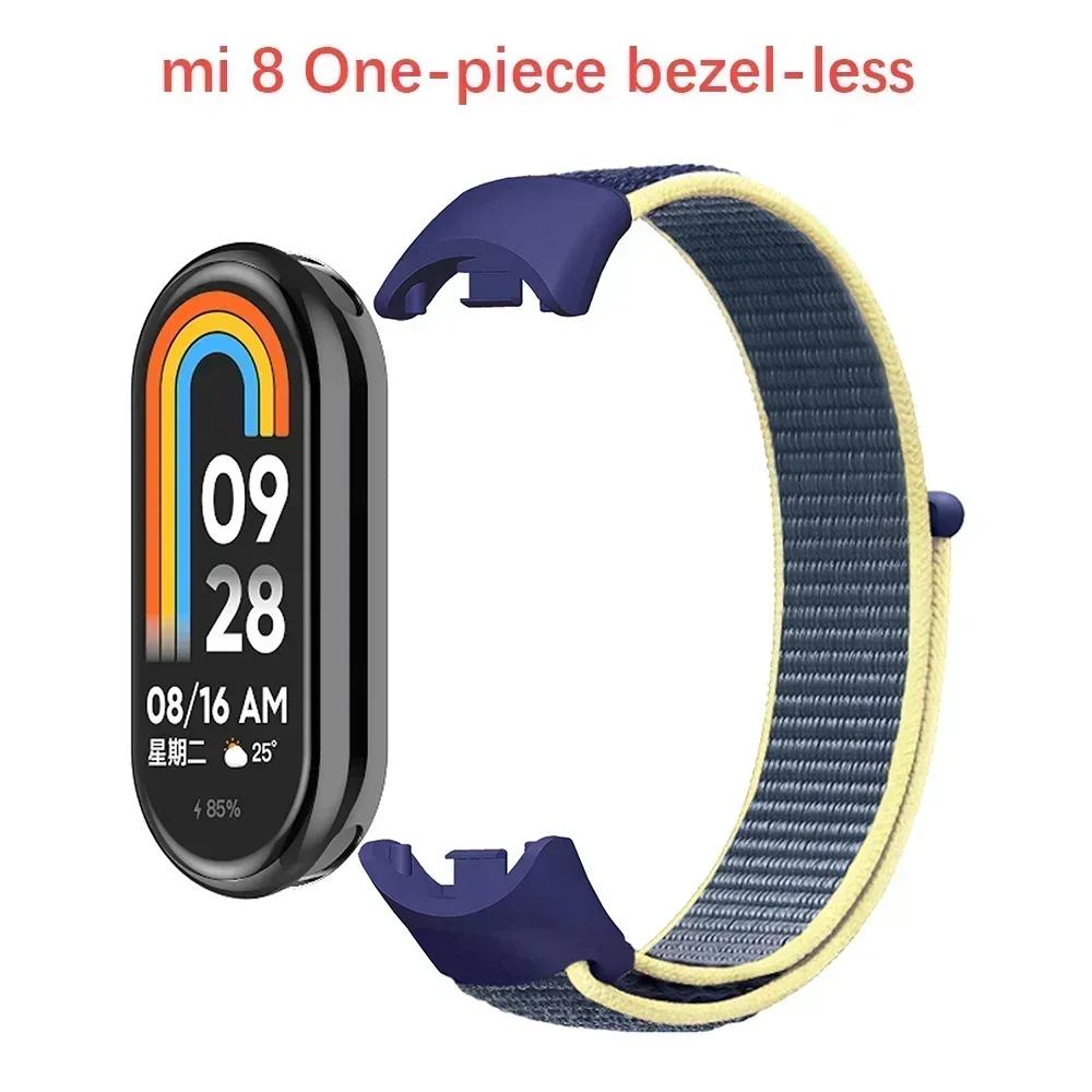 Nylon Loop for xiaomi Mi Band 9 8 Strap 8 NFC SmartWatch Wristband Correa Replacement sport pulsera for Miband 8 Bracelet Correa