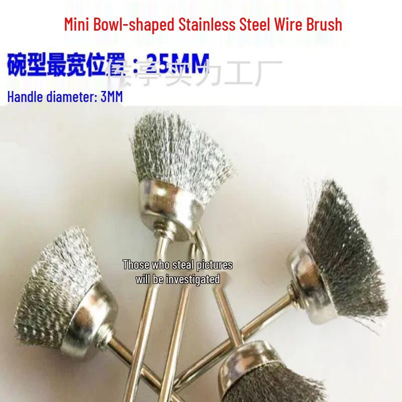 Electric Polishing & Rust Removal Brush: Steel & Copper Wire Grinder Head