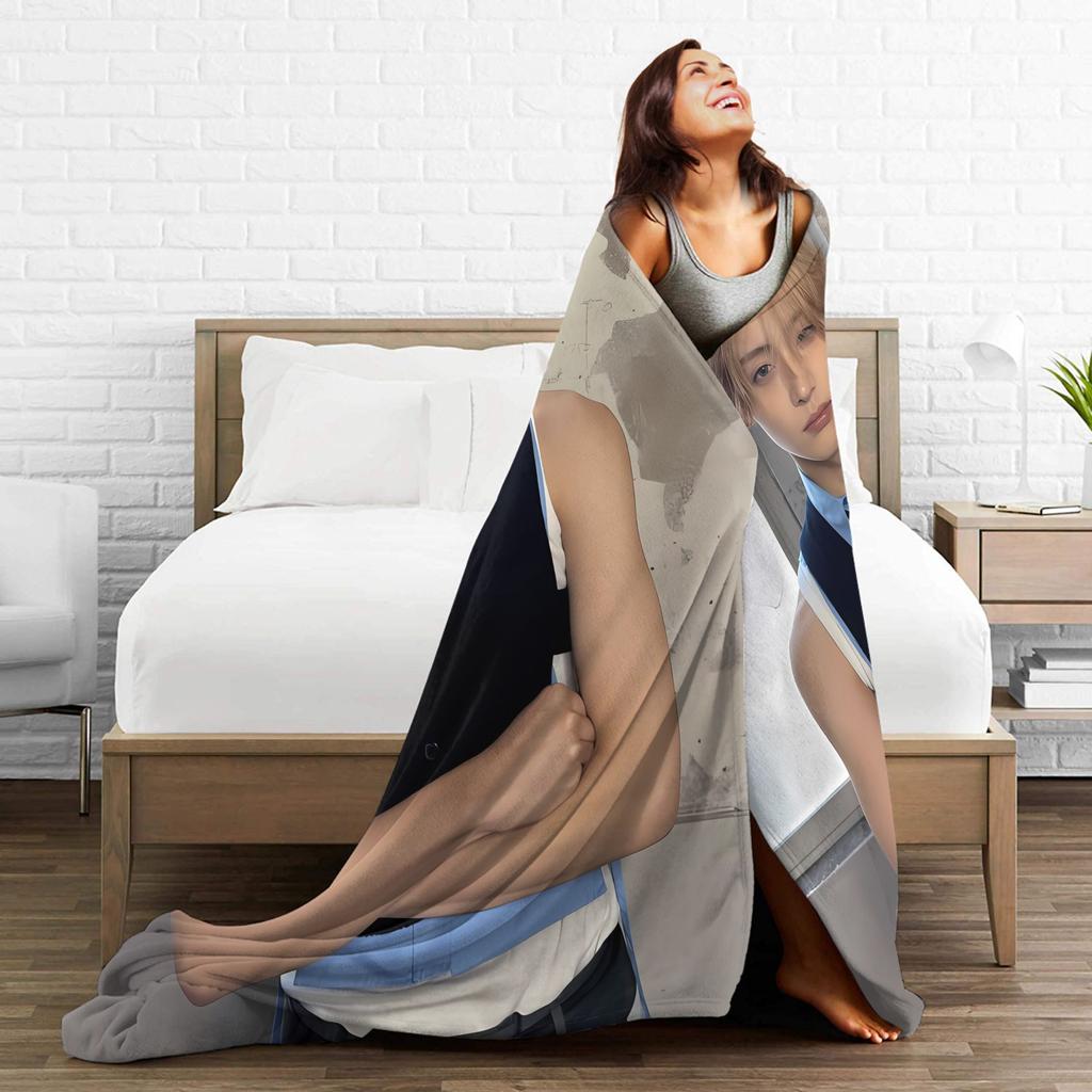 Ald1 Sangwon Decken Mädchen Flanell Überwurfdecke für Sofa Bett Warm Gemütlich Individuelle Qualität Tagesdecke Geschenk