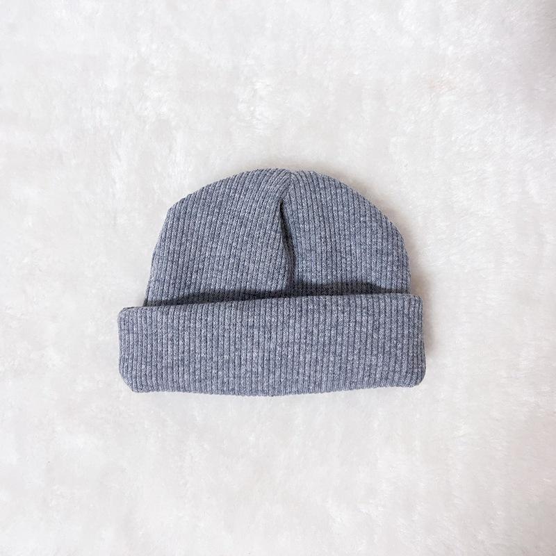 In Stock: Zsiga Korean Retro Knitted Wool Hat - Autumn/Winter Roll Brim Pullover