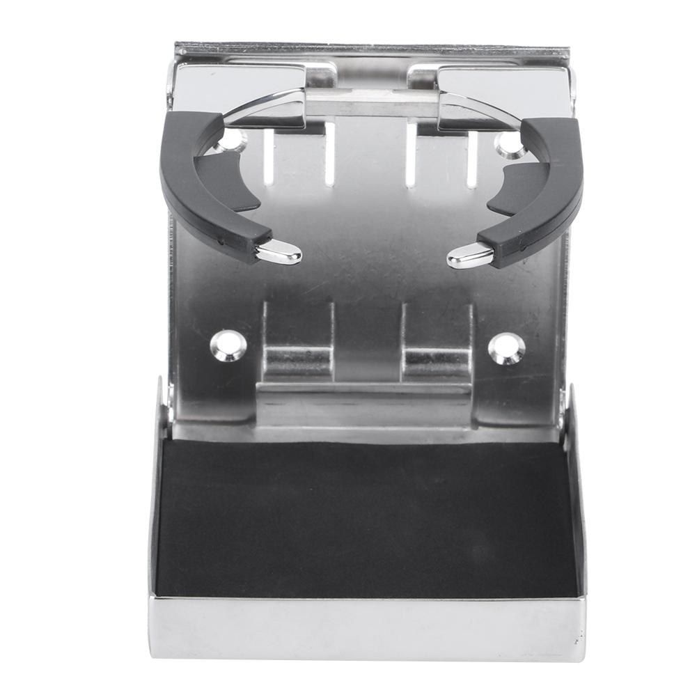 Stainless Steel Folding Drink Cup Bottle Holder for Marine Boat Truck RV Adjustable