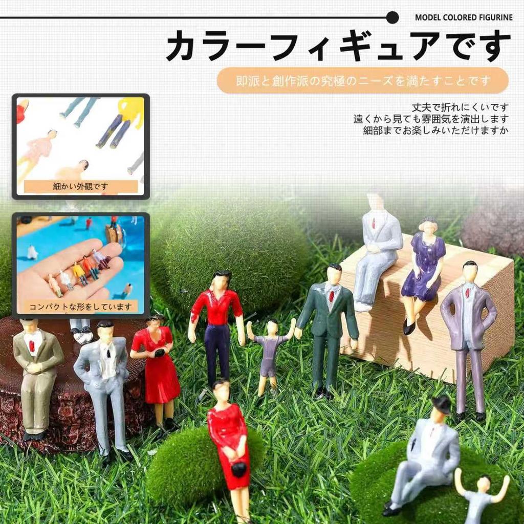 Kazeori Diorama Model Figures Collection Scale for Models Hobby Training Standing Figures 1/200 - Architecture, Railways, Education, Handmade, -