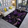 Night Garden Dreamy Purple Butterfly Mushroom Scene Carpet Home Decor Doormat Art Doormat Bathroom Mat
