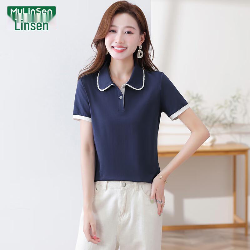MULINSEN Women's Pure Cotton Polo T-Shirt