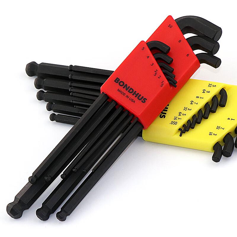 BONDHUS Imperial Short Arm Hex Key Set