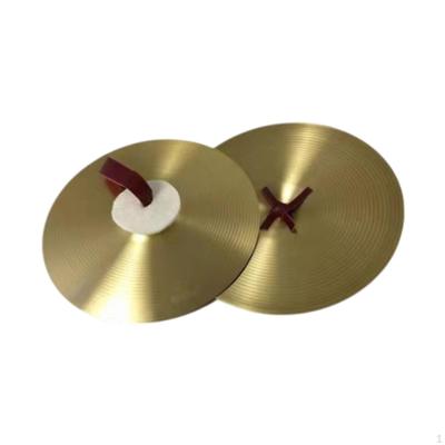 2 Pieces Alloy Crash Cymbals for Drum Practice Traditional Handheld Tool