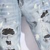 Mode Blauw Straat Trend Jeugd Slim-fit Skinny Stretch Jeans Voor Mannen Stijl 8806