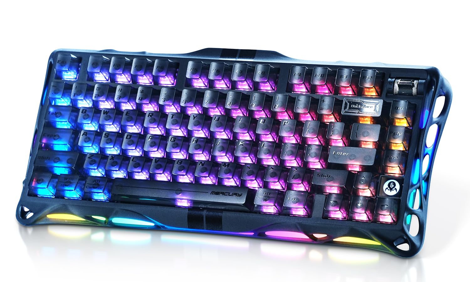 

Ігрова клавіатура GravaStar Mercury V75 з швидким опитуванням 8000 Гц US RGB Магнітна Чорна 0.005 мм тригери, Частота, 0.125 мс Ультра-низька затримка, Без цифрового блоку, білий
