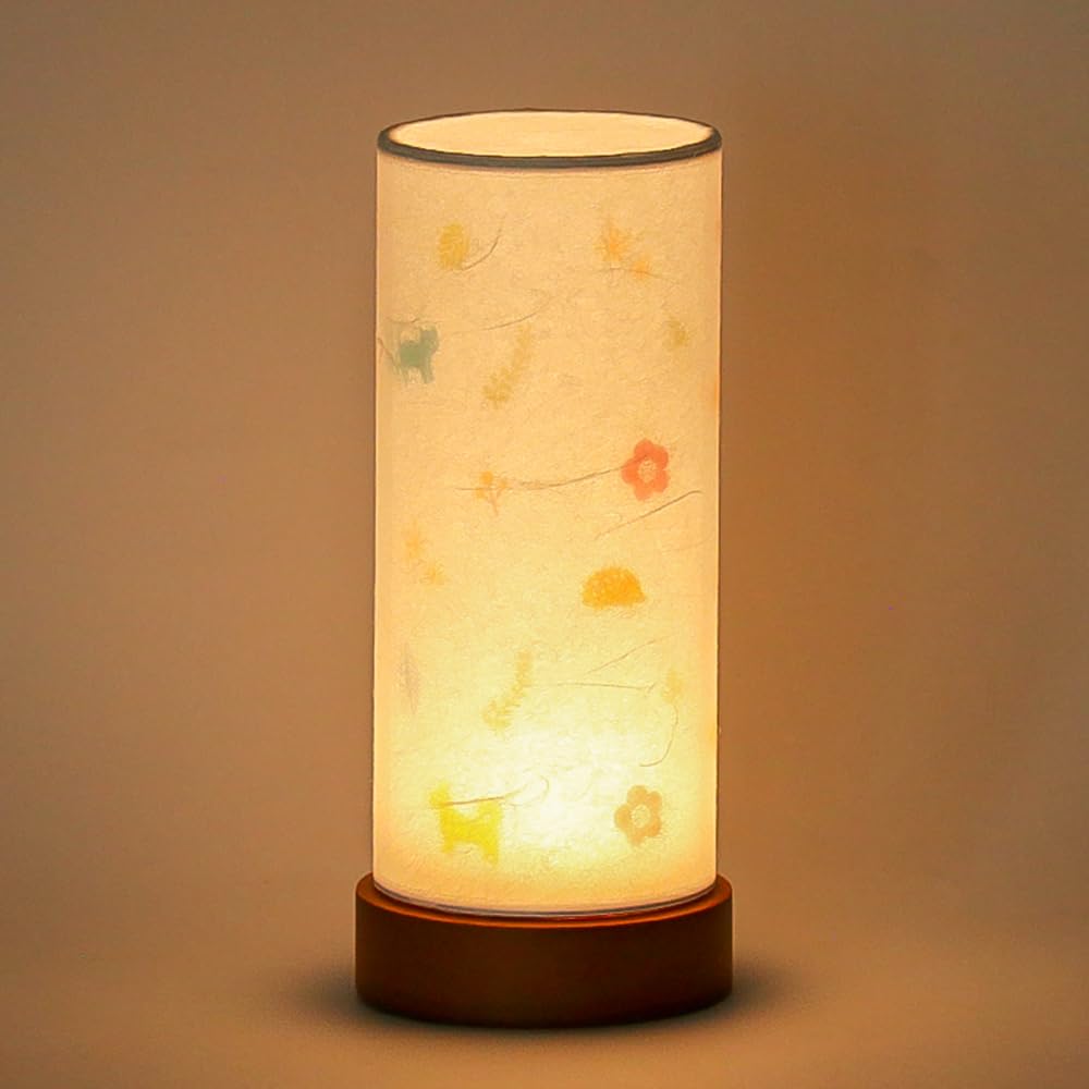 Bon Festival Lantern No. 2910P Japanese Lighting Lamp (Nordic Style) 18.5cm Tall, Cordless, LED, Double-Layered, Modern Japanese Lighting