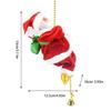 Santa Claus Climbing Rope Musical Electric Christmas Decor for Holiday Party Home Office Living Room Apartment Decorations