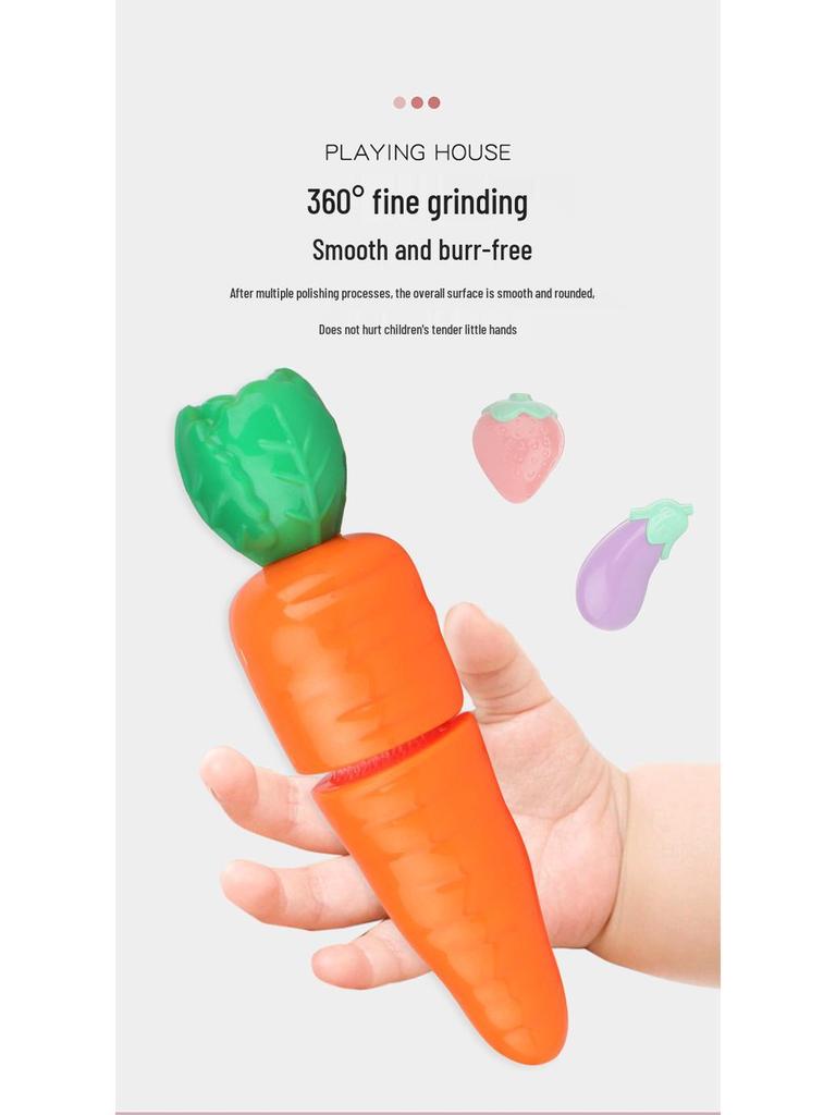 Cross-Border Kids' Pretend Play Fruit & Veggie Cutting Toy for Early Education