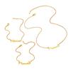 Stainless Steel MAMA Letter Pendant Necklace Bracelet Set Women Minimalist Elegant Mothers Day Gift