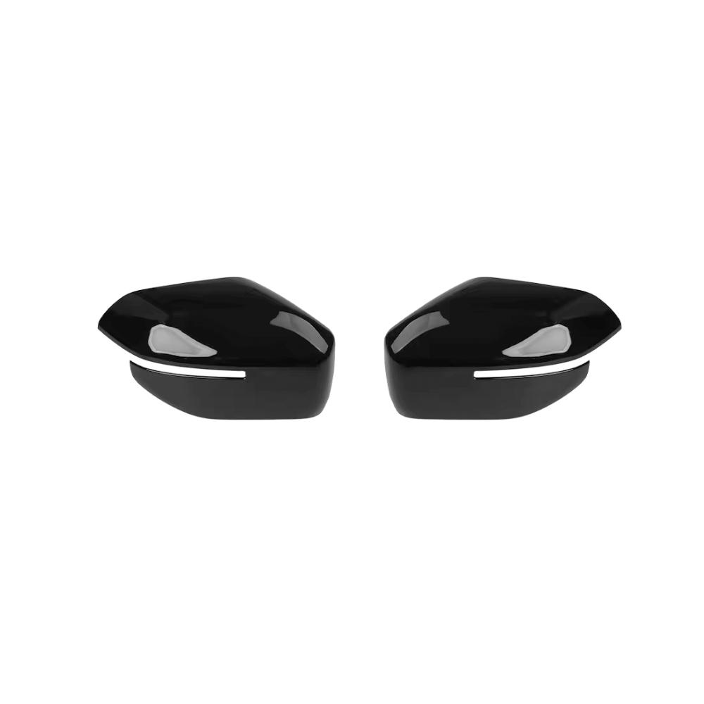 For KIA SELTOS SP3 2026 2027 2PCS Carbon Fiber Black Rearview Mirror Decoration Cover Trim Exterior Accessories