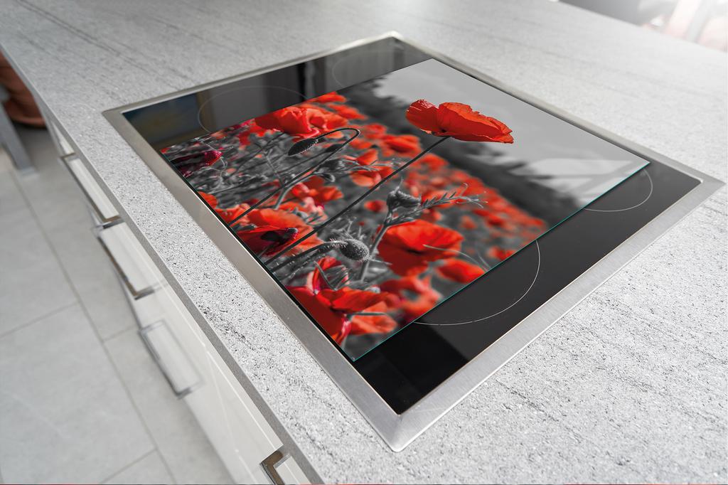 GLASS CUTTING BOARD 45x52 Flower
