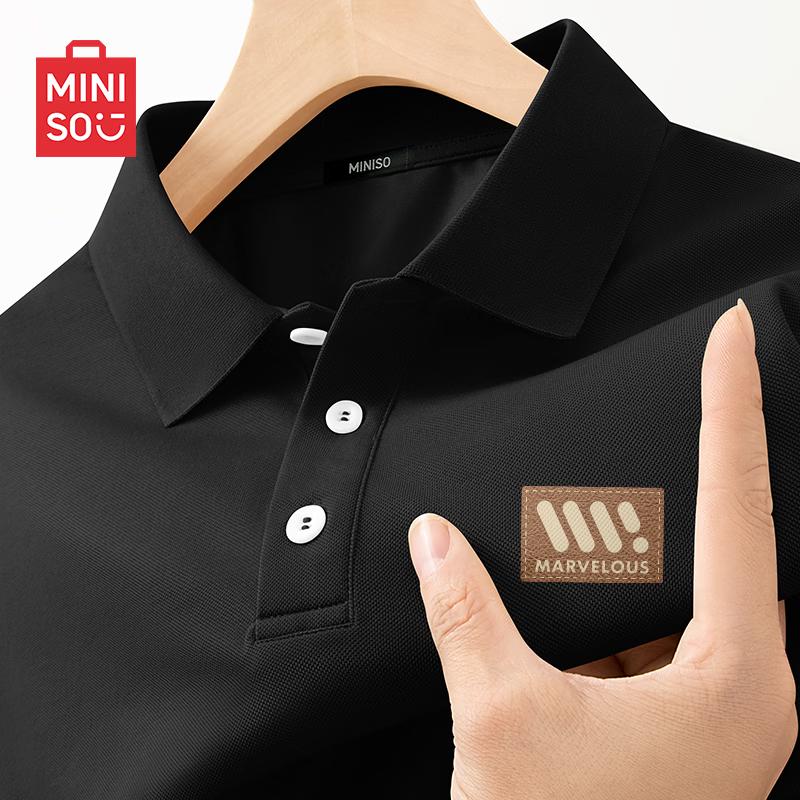 

MINISO Men s Summer Casual Polo Shirt M