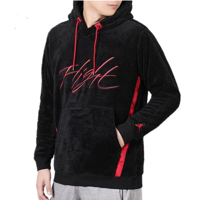 Jordan Sweatshirts Men's Black Hooded Thickened Regular AH6251-010