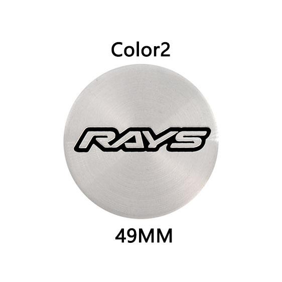 4PCS/Lot 49MMM OLK RAYS SSR ENKEICar Wheel Center Hub Cap Sticker Car Badge Emblem Sticker