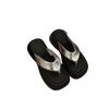Small Muffin Thick-soled Flip-flops Shoes Women's Shoes Wear 2025 New Summer Sandals Toe Sandals