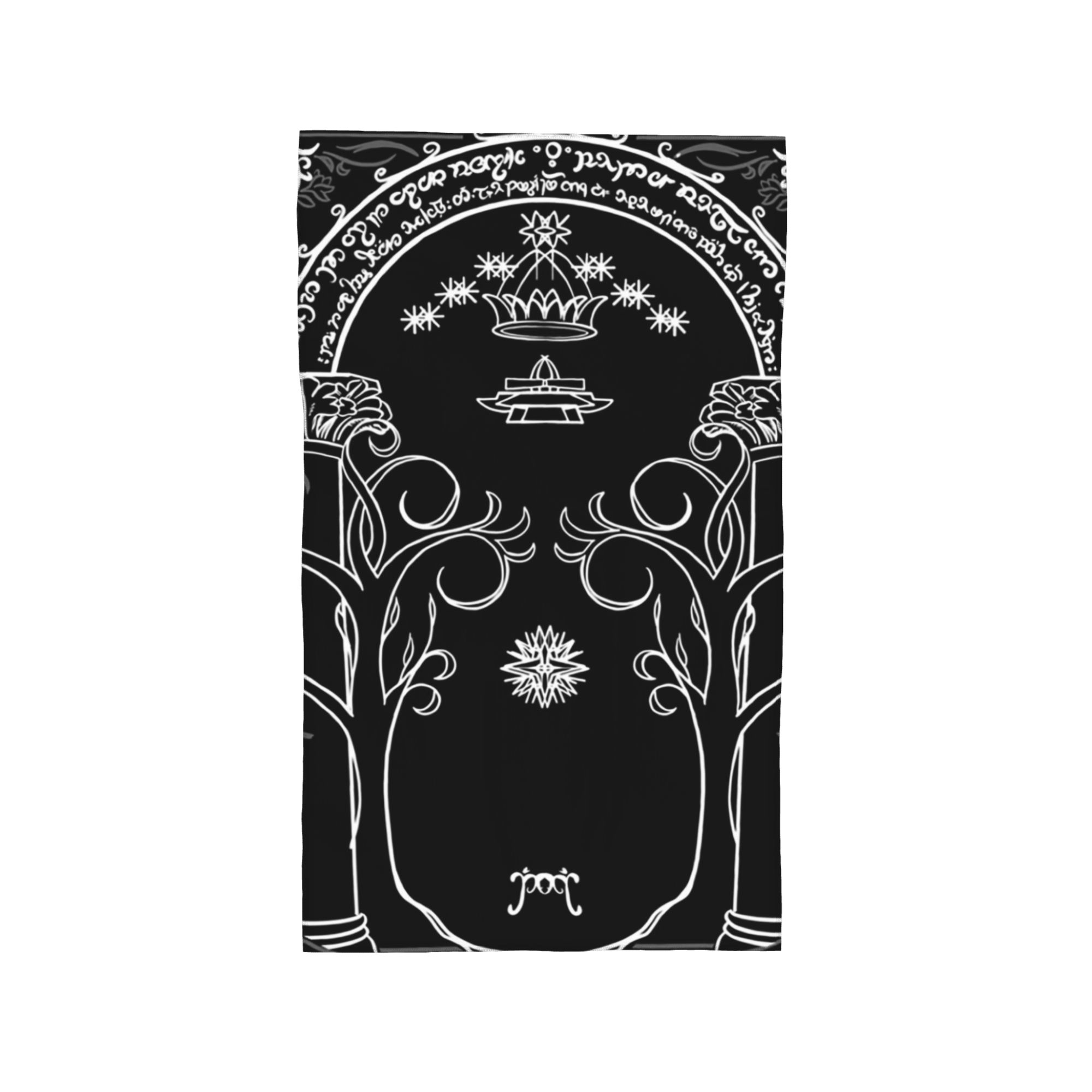 Mountain Door in the style of J.R.R.Tolkien Soft Face Towel Quick Dry Pool Bath Cotton Towels Absorbent Quick W40*H60(CM)