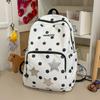 Schoolbag retro polka dot star embroidered backpack Korean ins atmosphere sweet girl junior high school schoolbag female backpack