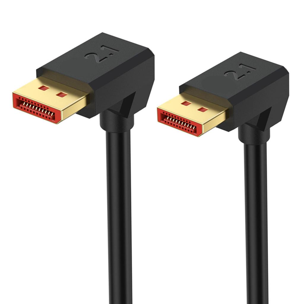 Flexible Angled 2.1 Video Cable 16K Resolution 54Gbps Transmission 8K120Hz 4K240Hz For Gaming Monitors