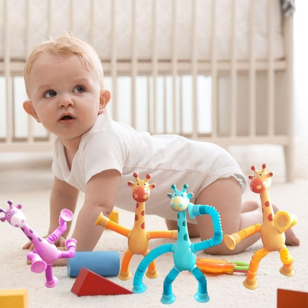 Stretchable Stretchable Giraffe Toy Telescopic Educational Deformation Animal  Kids Motor Skills