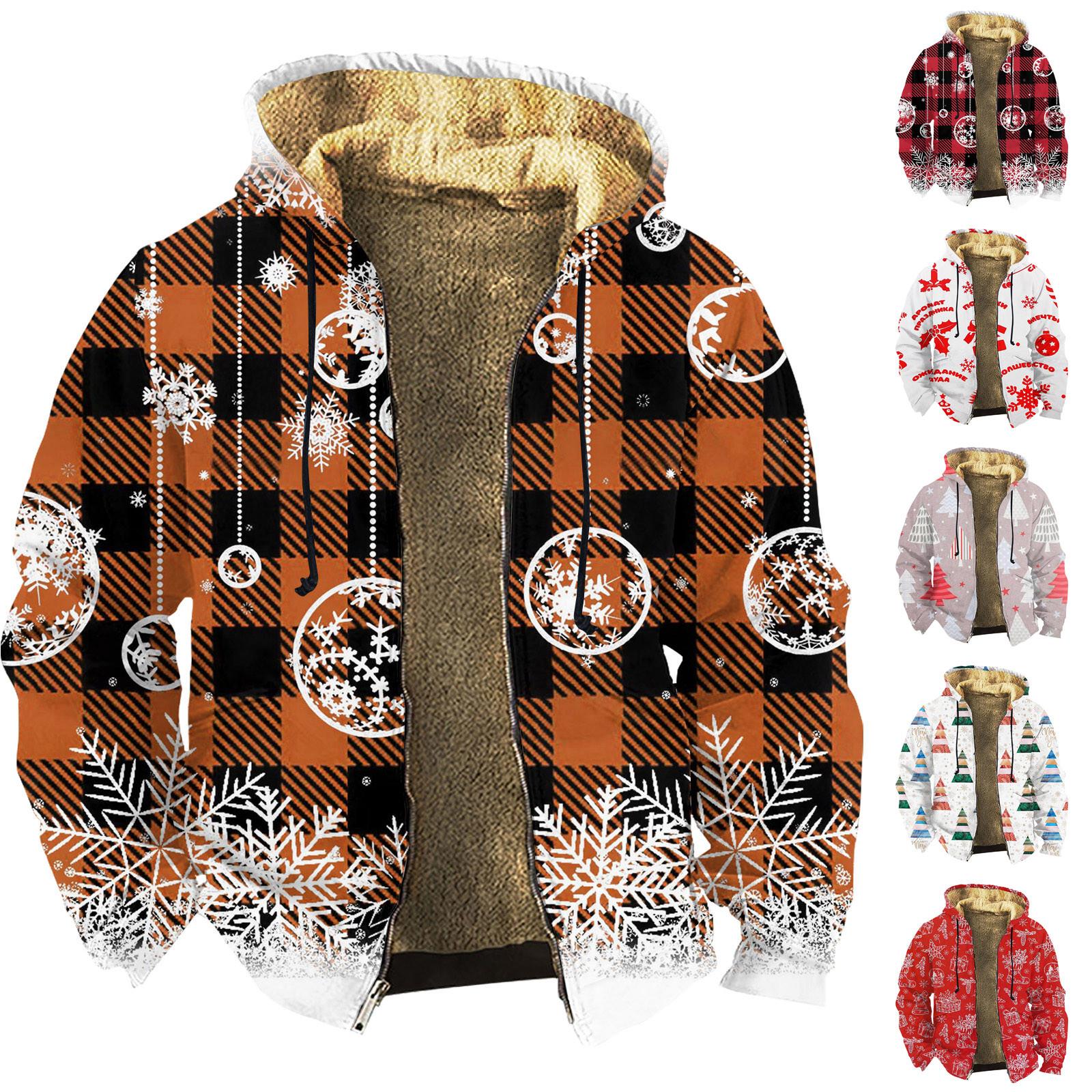 

Мужской индивидуальный повседневный свитер на молнии с длинным рукавом и принтом, толстый хлопковый костюм, зимний костюм