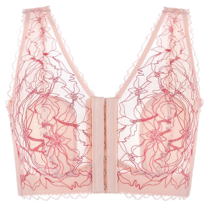 

Спереди пряжка большого размера нижнее белье женское тонкое большая грудь показать маленький анти-провисание красивый бюстгальтер сзади закрывает грудь 75C