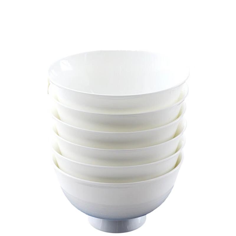 Yueyu Pure White Bone China Household Bowls