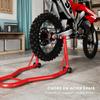 Metal Motorcycle Bike Stand Rear Universal Wheel Lift Bike Forklift Red