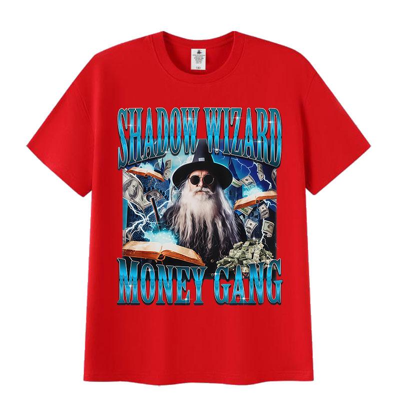 

Humor Shadow Wizard Money Gang Graphic T Shirt Funny Hip Hop Wizard Gift Meme Short Sleeve T-Shirt Summer O-Neck Cotton T-Shirts S
