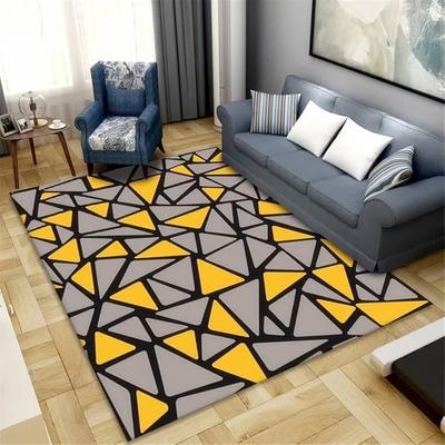 Geometric Printed Carpet Living Room Sofa Carpet Home Decoration Bedroom Lounge Rug Balcony Kitchen Bathroom Non-Slip Floor Mat