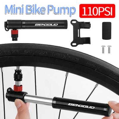 1/2Pcs 110PSI Bicycle Tire Pump Aluminum Alloy Bike Tire Pump Fits Presta Schrader Bicycle Hand Pump for MTB Road Cycling Pump