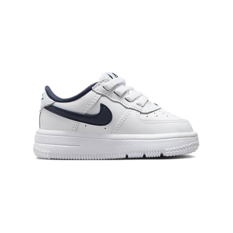 Nike Force 1 Low EasyOn TD White Midnight Navy Baby Sneakers Football-Grey FN0236-104