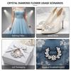 1pcs Glass DIY Craft Chains Sparkling Flower shape Statement Rhinestone Chain  For Women