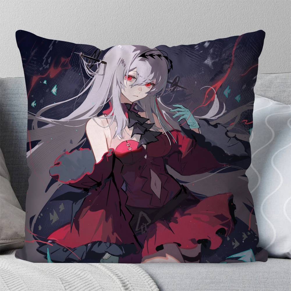 Skadi Animated Game AArknights Pillow Case Fashion Square Pillowcase Bedroom Sofa Room Ins Decoration Leisure