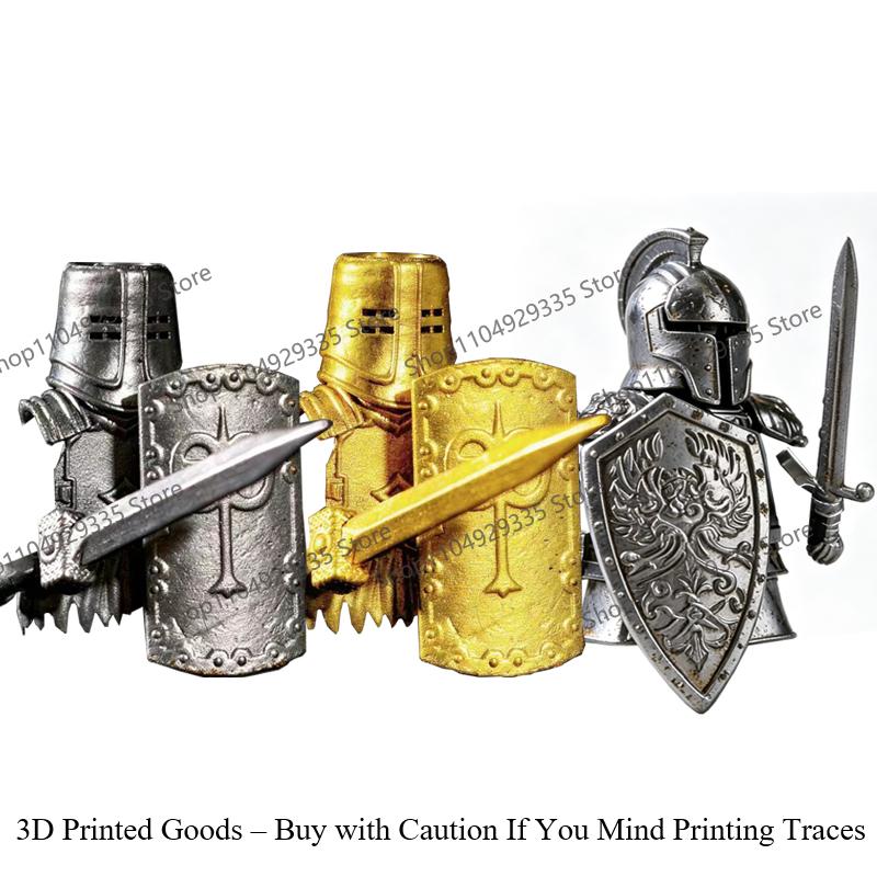 Medieval Knight Figures Building Blocks Elf Guard Dwarf Warrior Wild Boar Sheep Mount Fantasy Movie Character Soldier Bricks Toy
