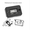 NEW-Waterproof LCD Display Digital Hour Meter Inductive Timer For Bike Motorcycle ATV Snowmobile Engine, Black