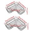 1PC Bathroom Shelf Wall Mounted Corner Storage Shelves Shampoo Holder Cosmetic Rack Iron Shower Drain Basket Bathroom Organizer