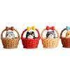 Useful Cat Small Statue DIY Material Cat Basket Delicate
