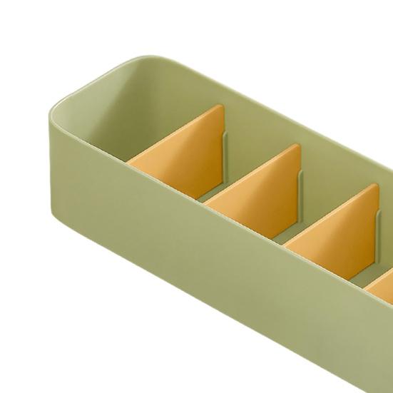 Drawer Storage Box, with Removable Partition Panel Container, Stackable Space Saving Storage Bin for Household