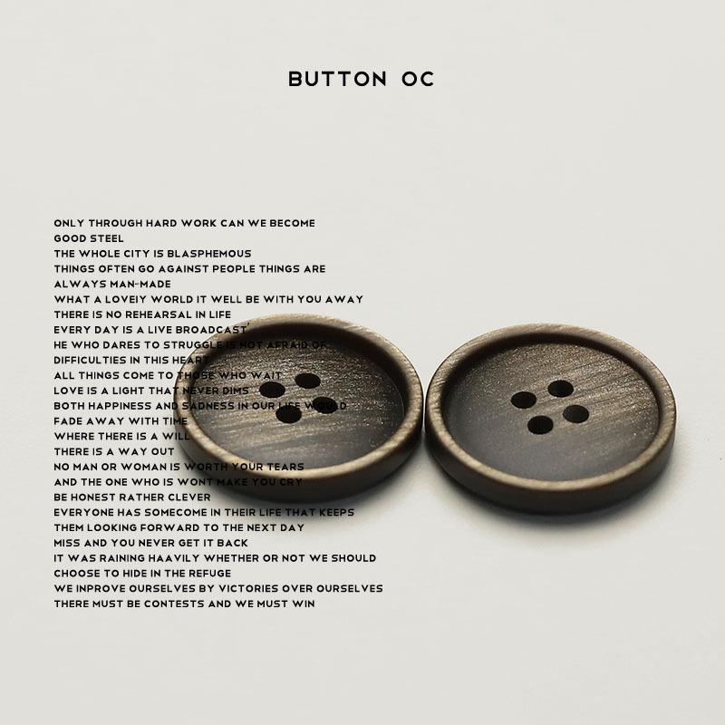 Four-Eye Thin-Edged Resin Buttons, Exquisite Niche Blazer Buttons, Double-Sided Nylon Sweater Decorative Buttons.